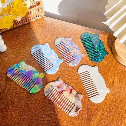 Cute Mini Cat Ear Acetate Hair Comb