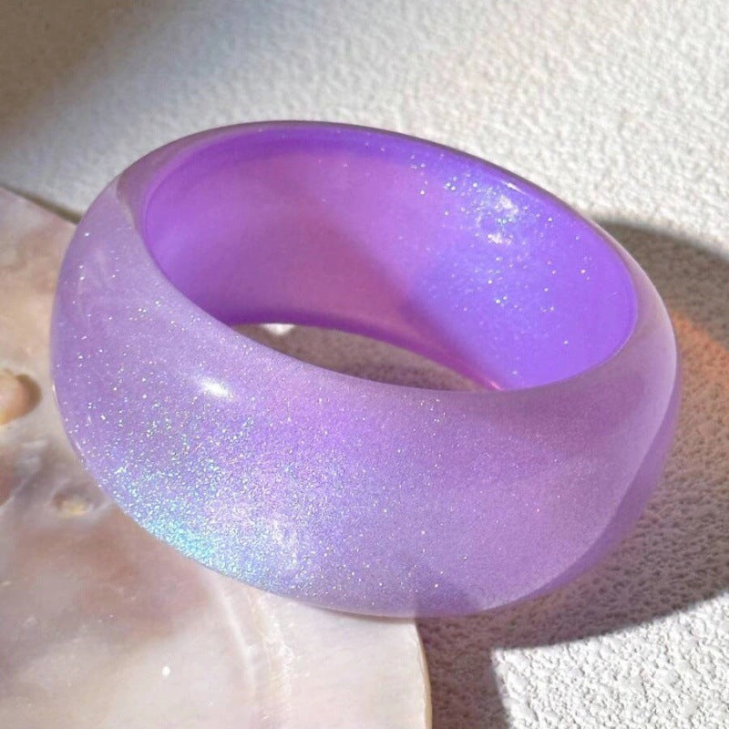 Purple Round Simple Layered Bracelets