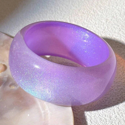 Purple Round Simple Layered Bracelets