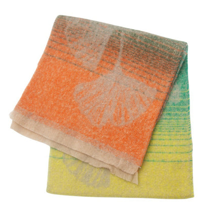 Leaf Print Gradient Color Scarves