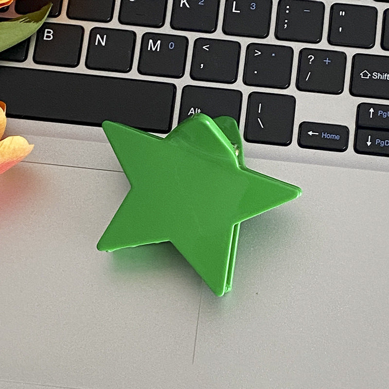 Colorful Cute Solid Color Star Hair Claws