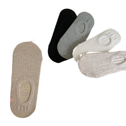 Solid Color Simple Low Ankle Socks