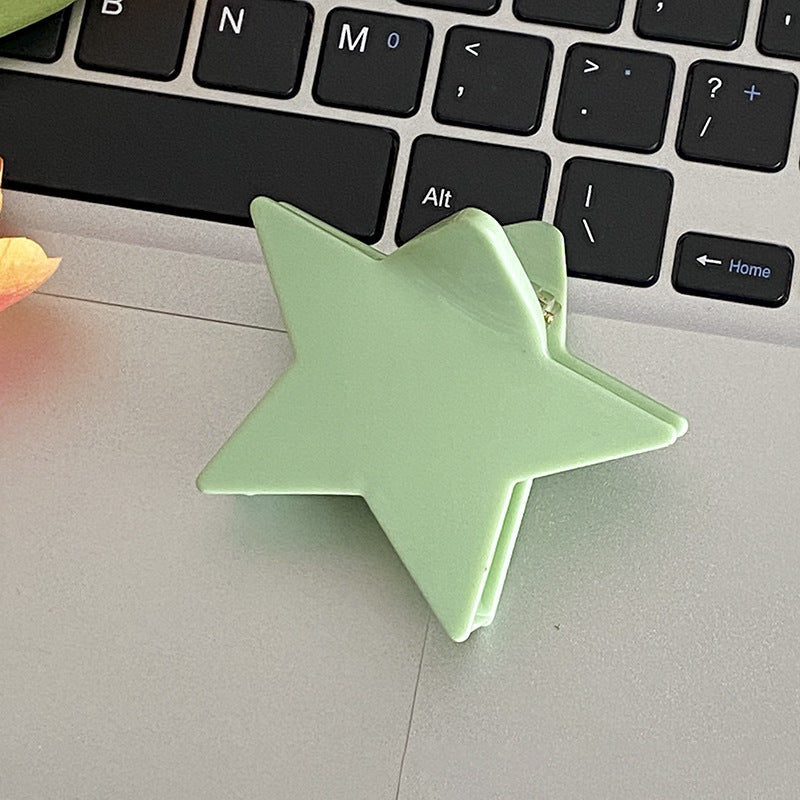 Colorful Cute Solid Color Star Hair Claws