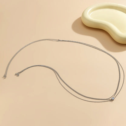 Simple Rhinestone Heart Waist Chain