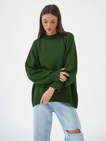 Solid Color Loose Casual Sweater