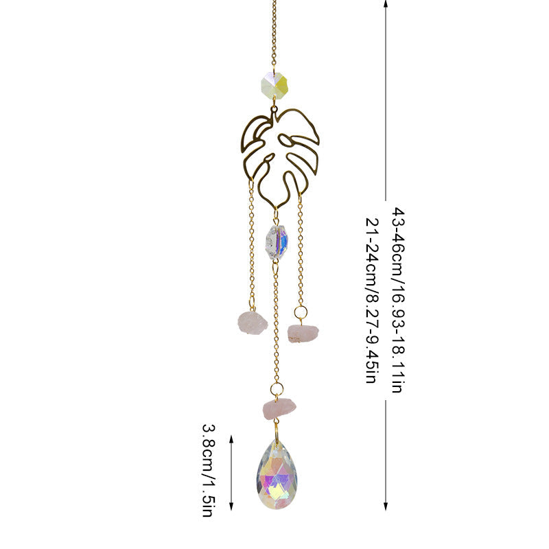 Hellow Out Hanging Crystal Decoration