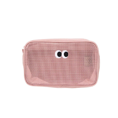 Cute Eyes Portable Mesh Cosmetic Bags