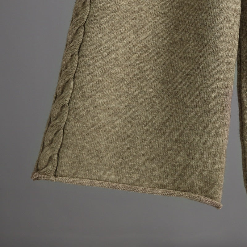 2+ V-Neck Side Split Knit Sets