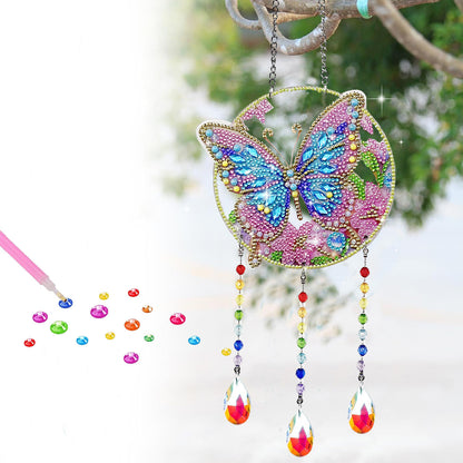 Butterfly Rhinestone Colorful Crystal Suncatcher