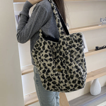 Plaid Striped Color Block Large Capacity Tote Bag