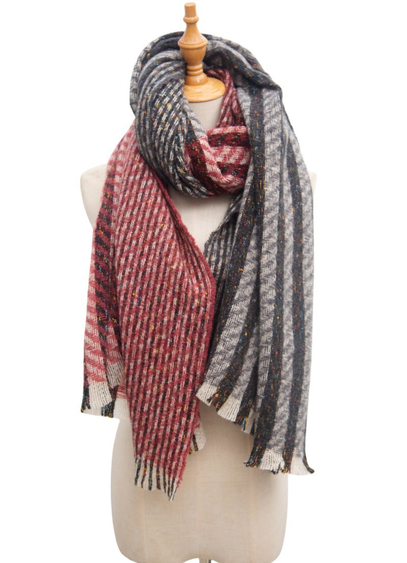 Vintage Stripe Patchwork Scarves