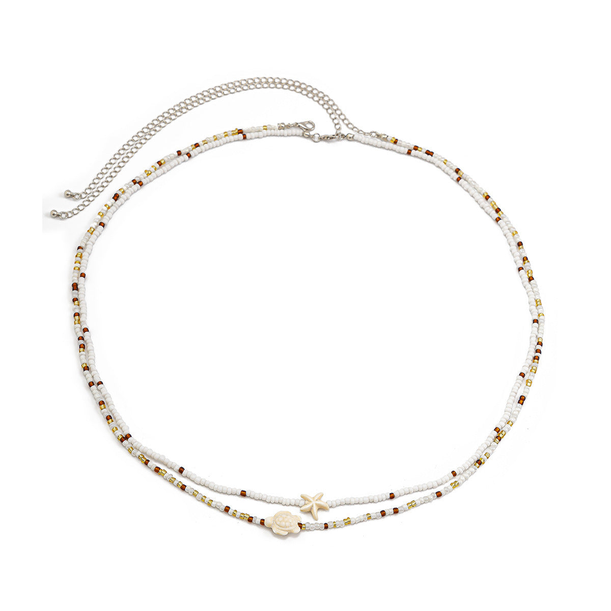 Star Beaded Double Layers Waist Chain