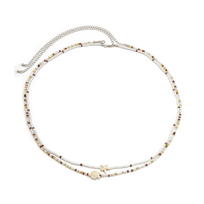 Star Beaded Double Layers Waist Chain