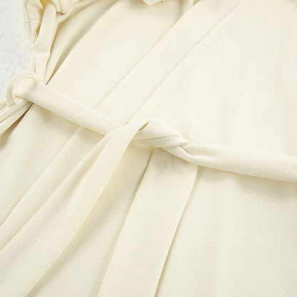 3PCS Waffle Solid Color Homewear Sets