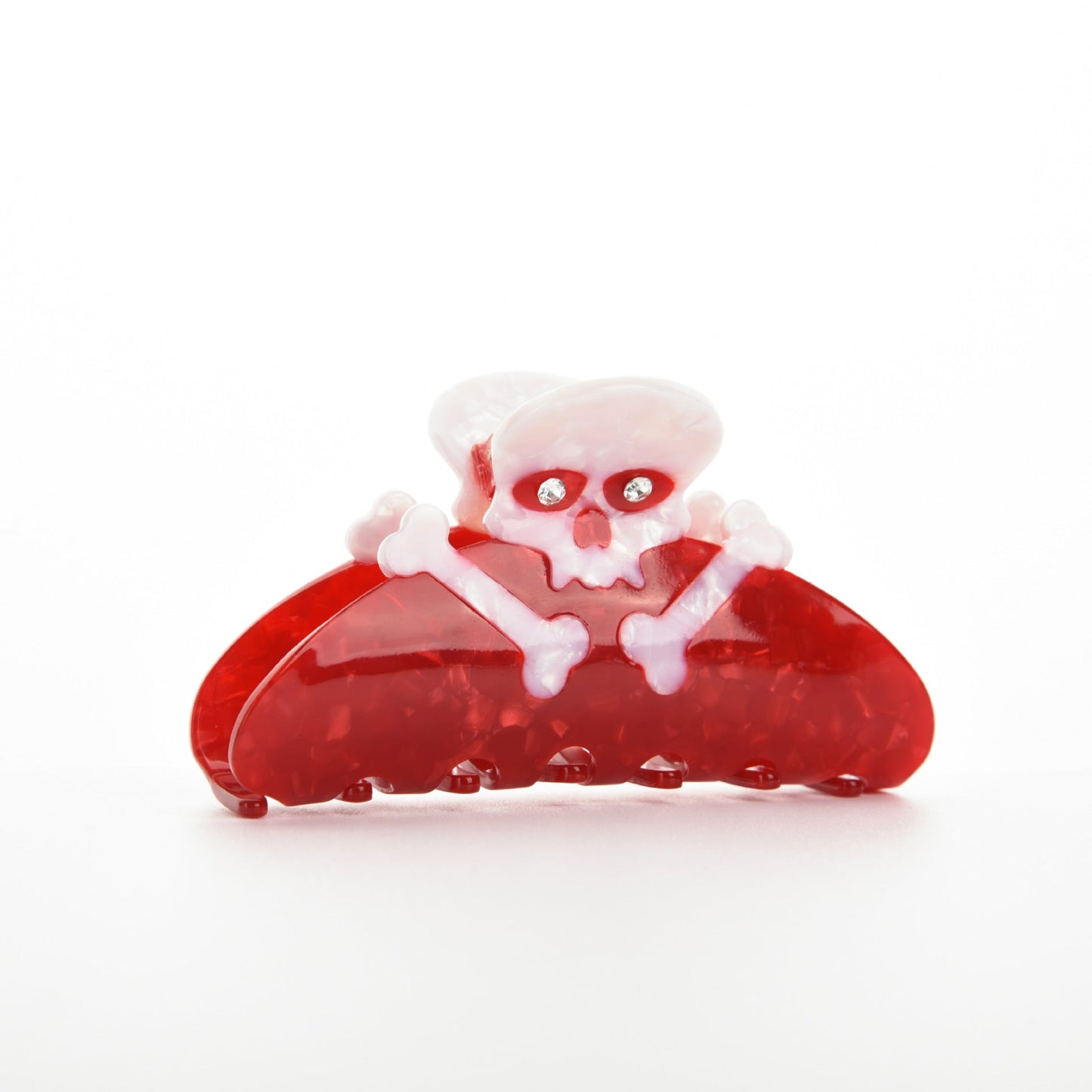 Halloween Skeleton Skull Acetate Hair Claw