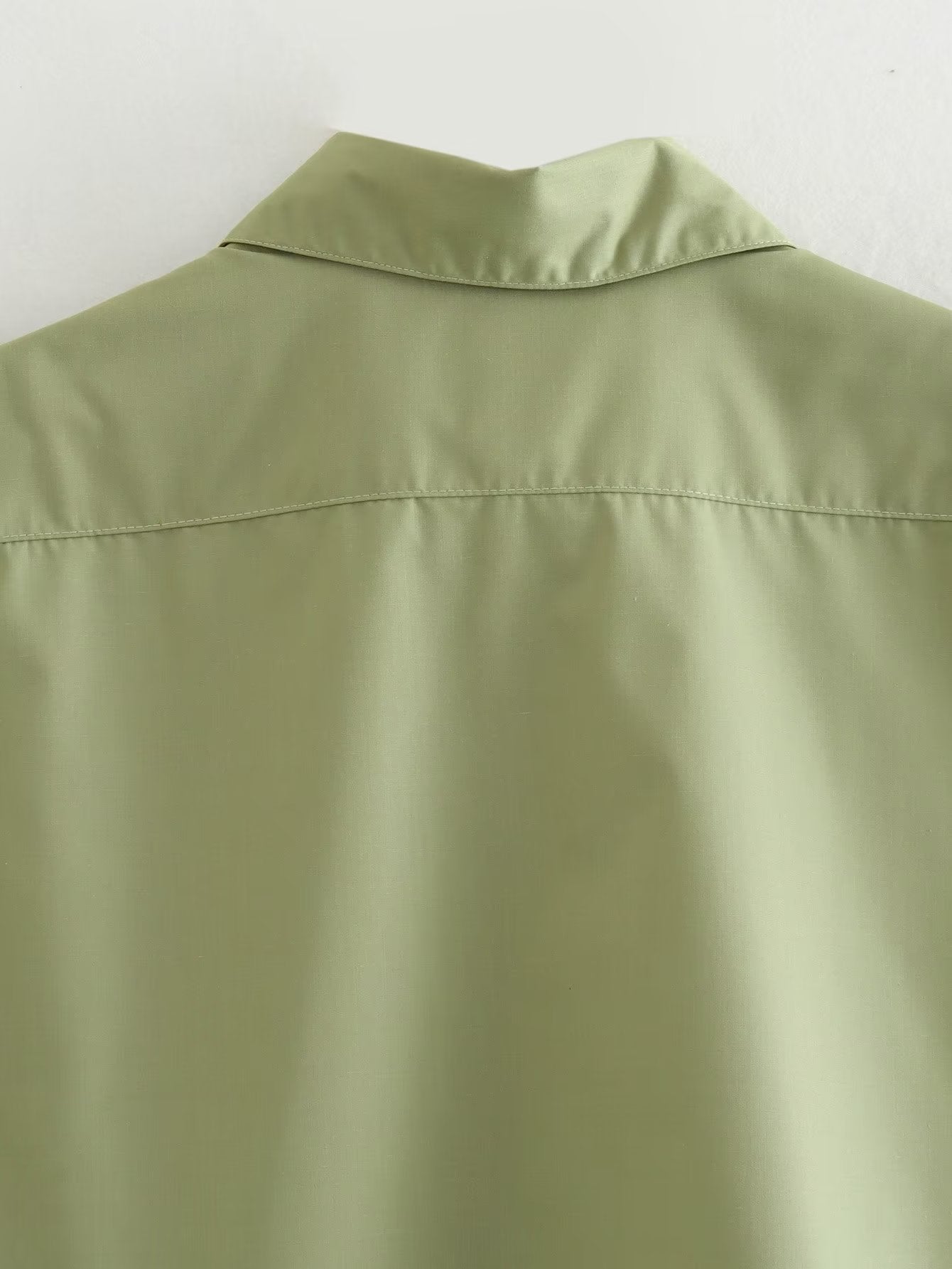 Pockets Irregular Lapel Sleeveless Shirts