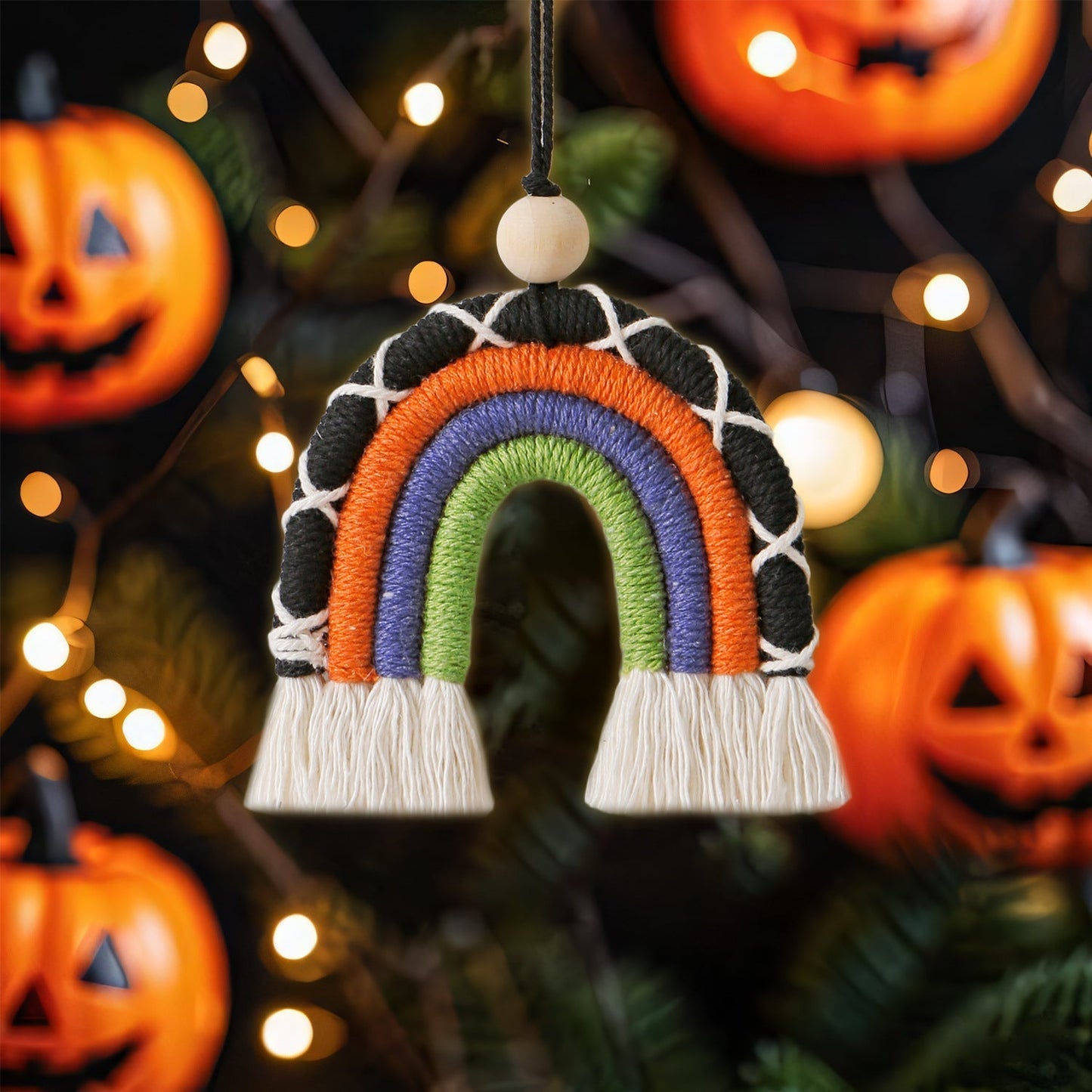 Rope Rainbow Tassel Halloween Hanging