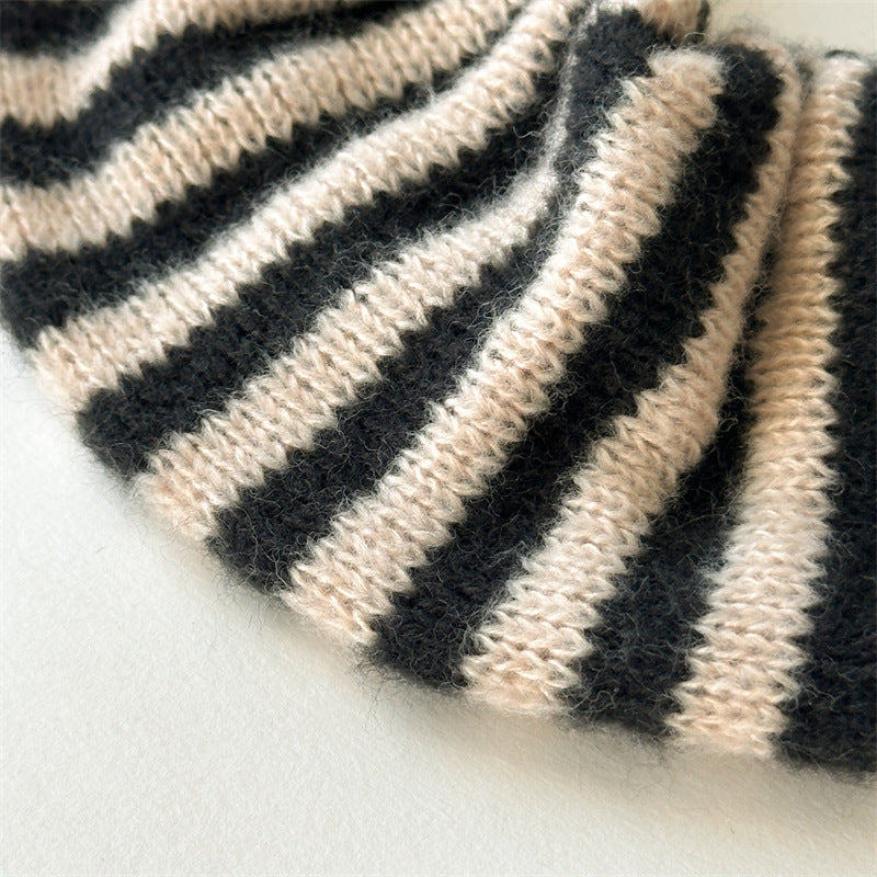 Color Block Striped Elastic Hair Tie