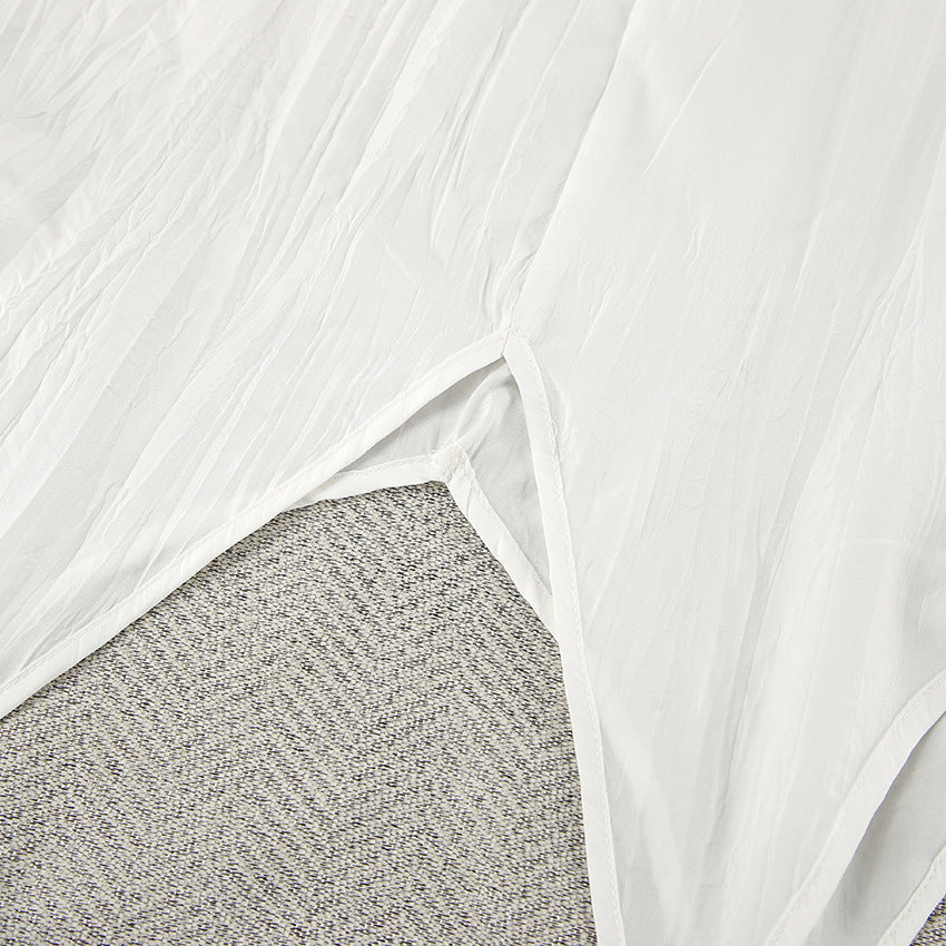 V-Neck Casual String Shoulder Sleepwear Dress