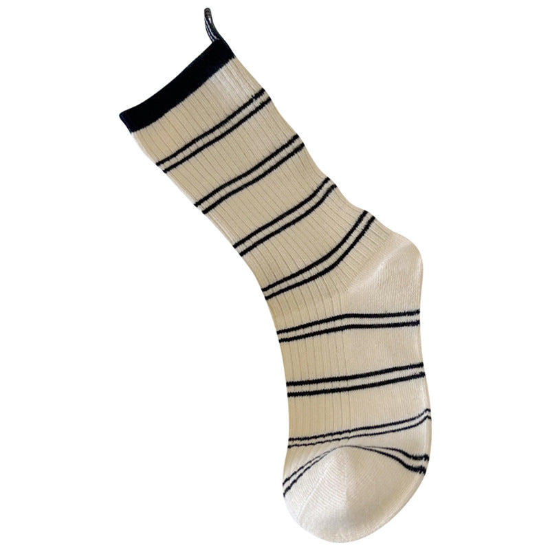 Color Block Striped Simple Socks