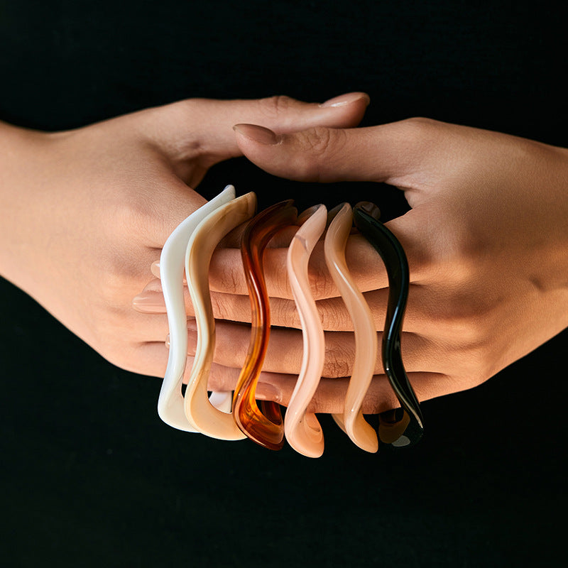 Simple Wave Irregular Acrylic Bracelets