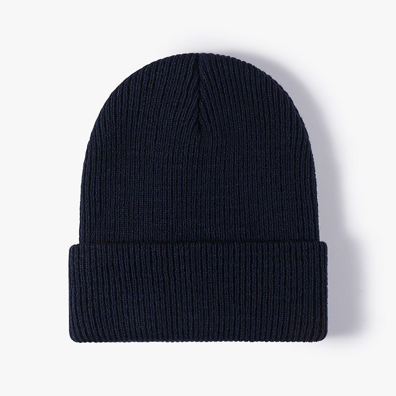 Solid Color Outdoors Thick Knit Beanie