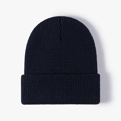 Solid Color Outdoors Thick Knit Beanie