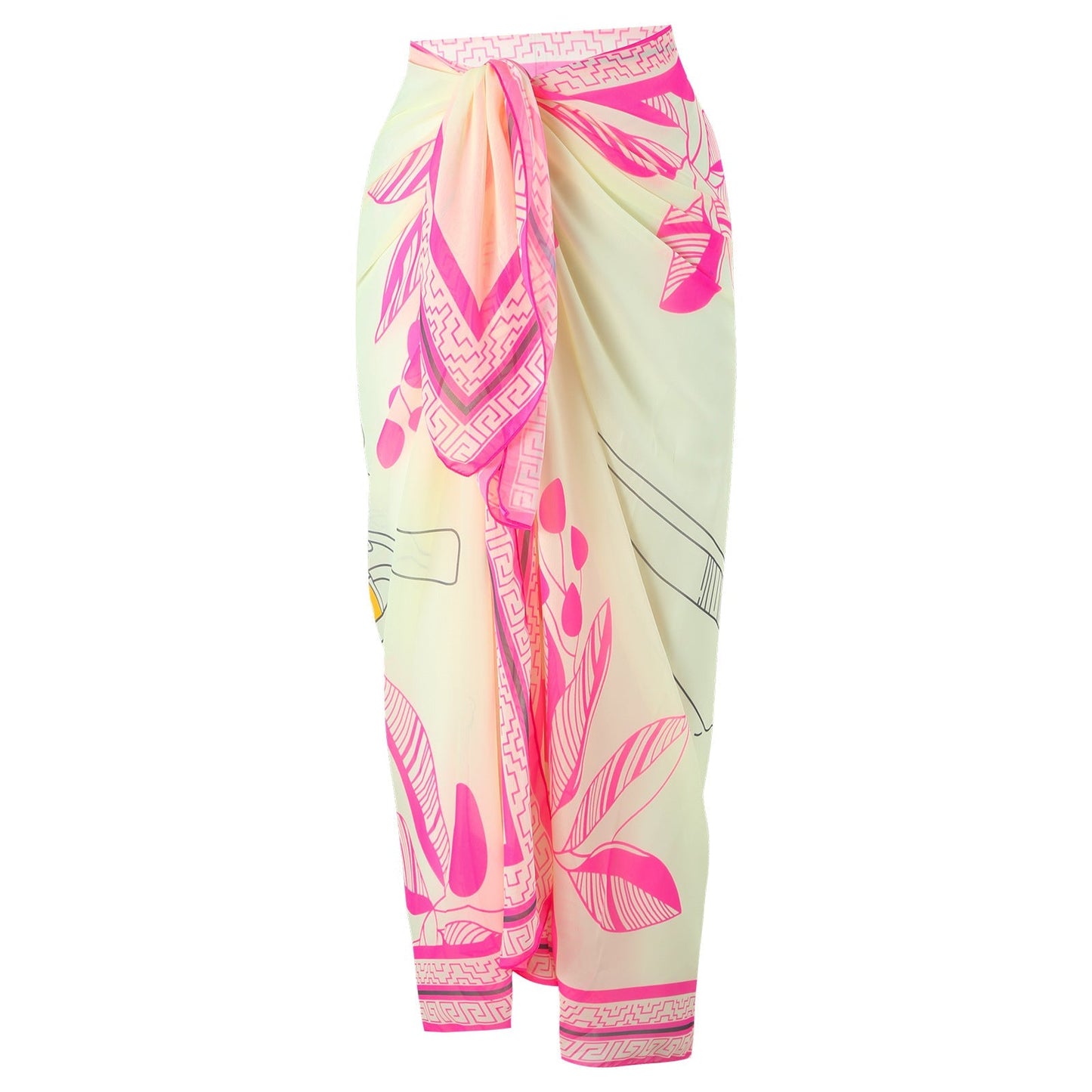 Flower One Piece Swimwear Print Cover