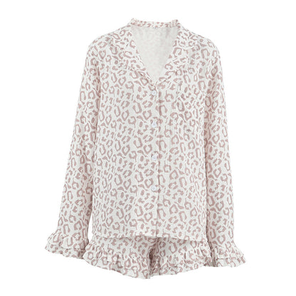 Leopard Print Loose Sleepwear Sets