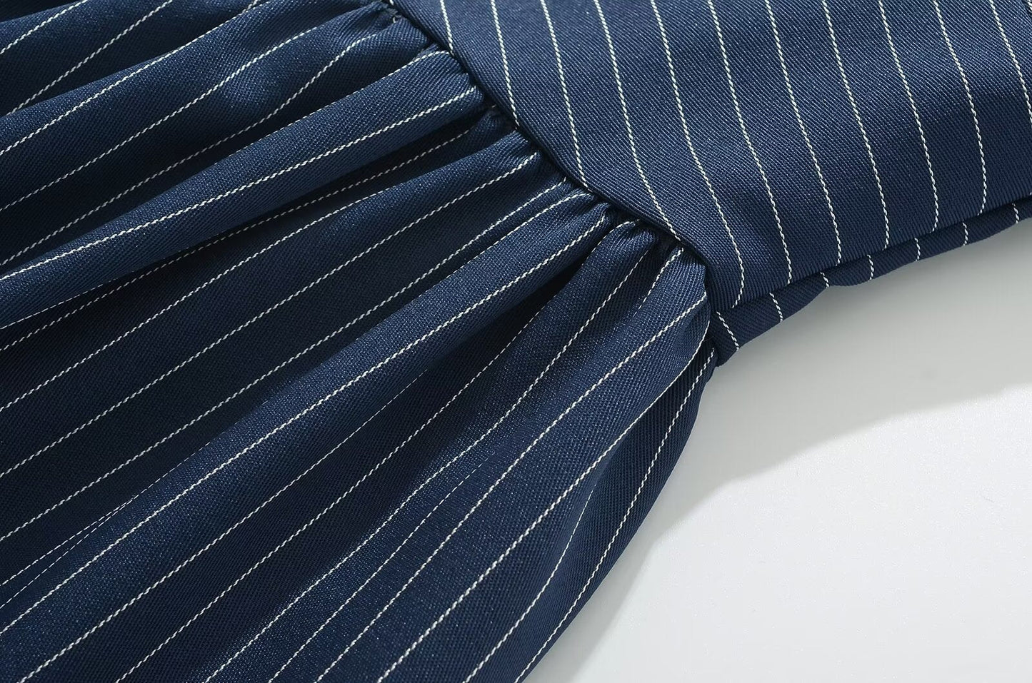 Simple Striped Halter Tie Back Mini Dresses