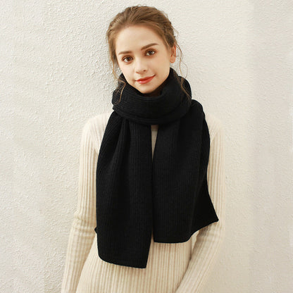 2+ Solid Color Simple Knit Scarves