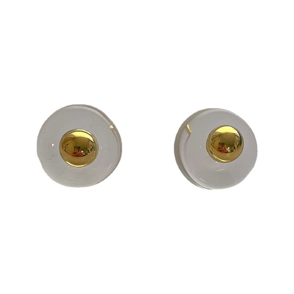 Simple Irregular Transparent Resin Earrings