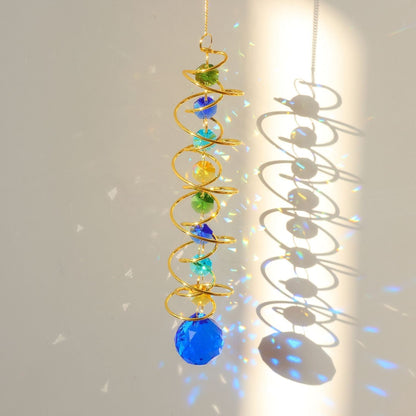 Rainbow Crystal Helical Suncatcher