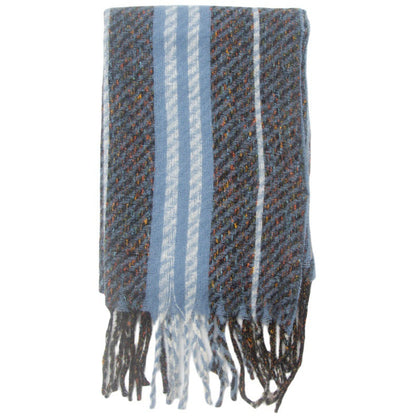 Striped Contrast Color Scarves