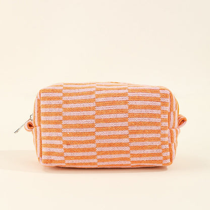 Color Block Simple Make Up Bag
