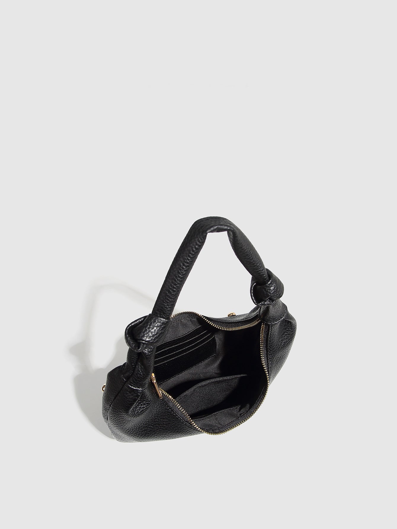 Trendy Studded Solid Color Shoulder Bag