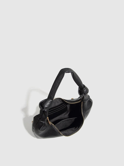 Trendy Studded Solid Color Shoulder Bag