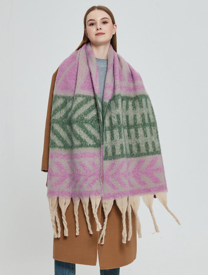 Contrast Color Print Tassel