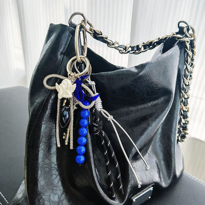 Color Block Beads Keychain Bag Charms