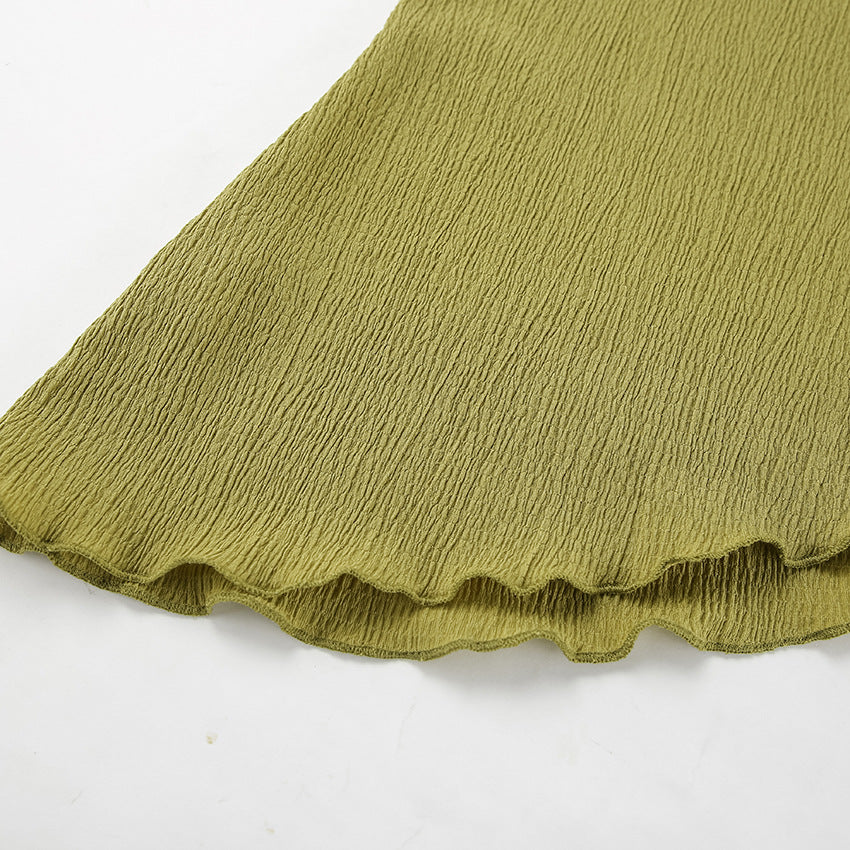 Casual Halter Backless Top and Pants Sets