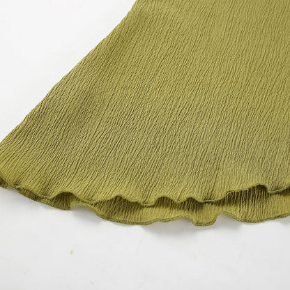 Casual Halter Backless Top and Pants Sets