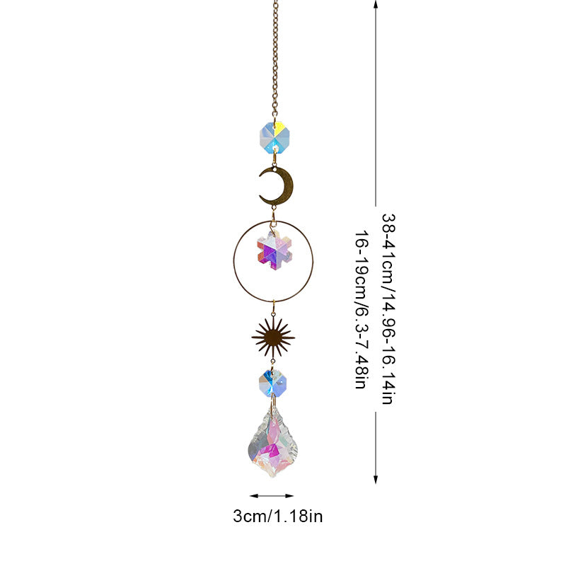 Snowflake Colorful Hanging Crystal Decoration