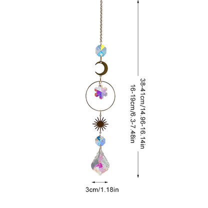 Snowflake Colorful Hanging Crystal Decoration