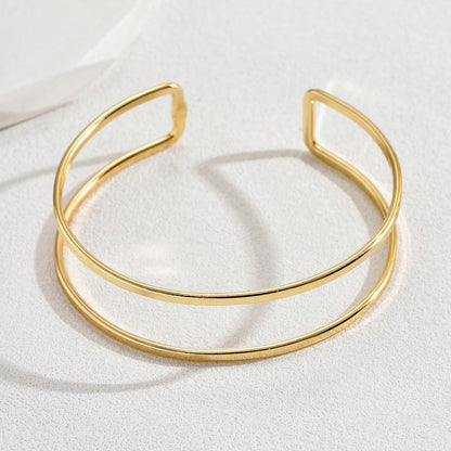 Simple Layered Open Arm Cuff