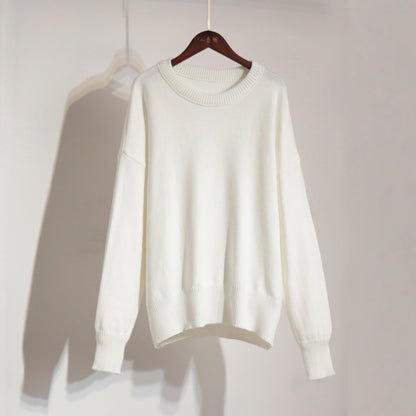 Solid Color Loose Casual Sweater