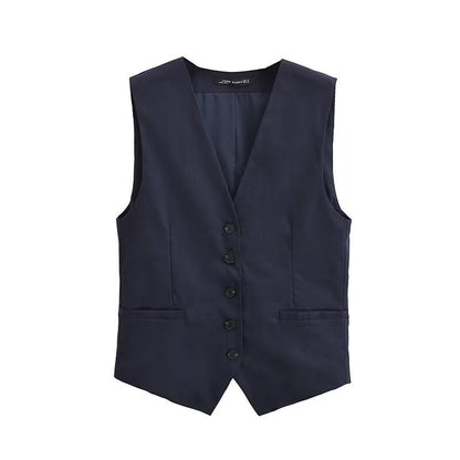 2-Piece Casual Vest Top and Shorts Set