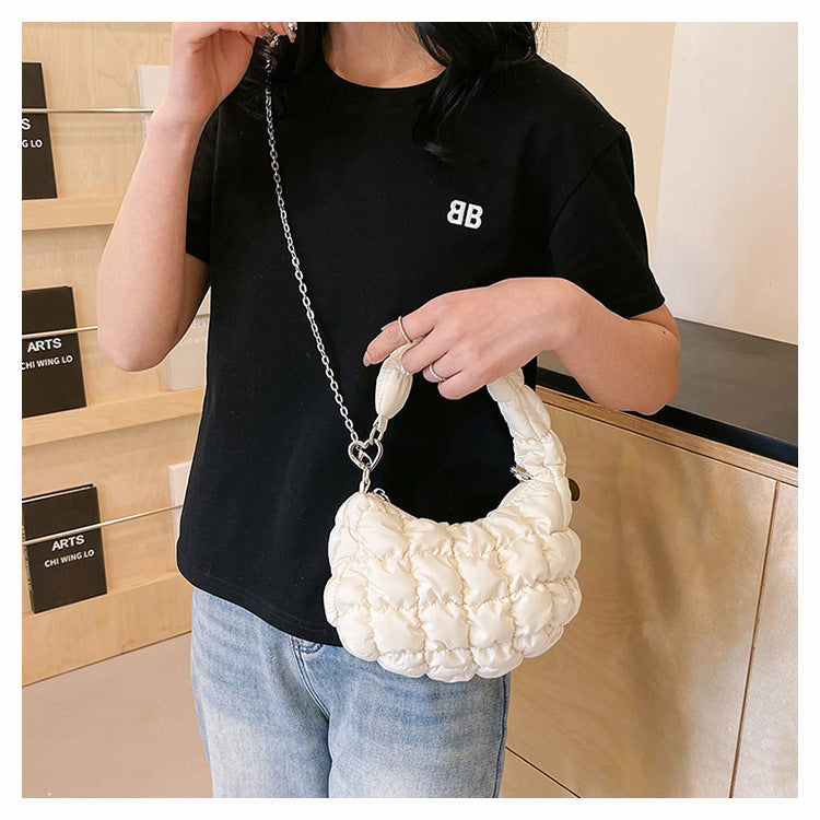 Cute Cloud Puffer Chain Mini Handbag