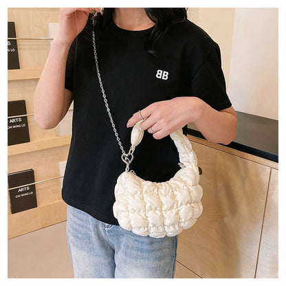 Cute Cloud Puffer Chain Mini Handbag