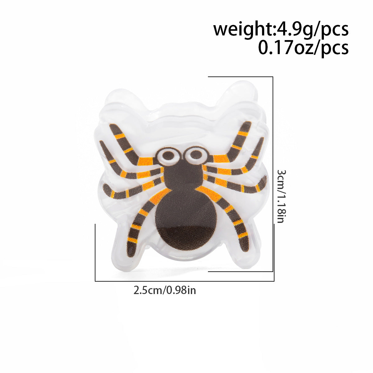 Cute Halloween Spider Ghost Mini Hair Claw