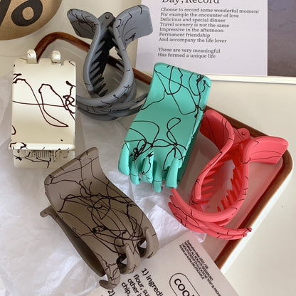 Small Solid Color Claw Clip